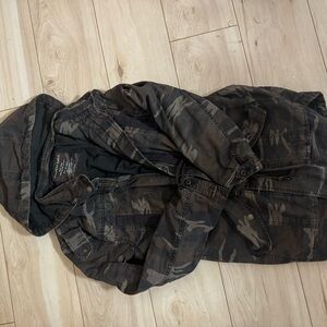 Camouflage Hooded Jacket American eagle